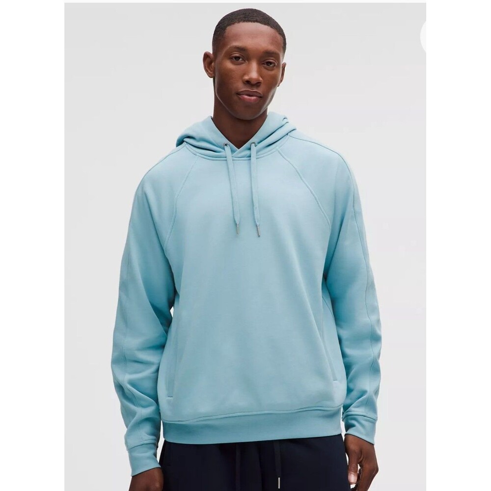 Lululemon Men’s Hoodie Green Pullover Sweatshirt Medium Side Pockets